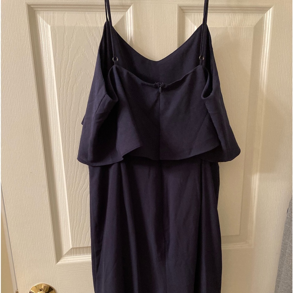 Leith Women’s Dress Size Large Navy Ruffle Top Flouncy Strappy New with tags